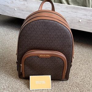 Michael Kors Jaycee LARGE Signature Logo Backpack from Michael Kors